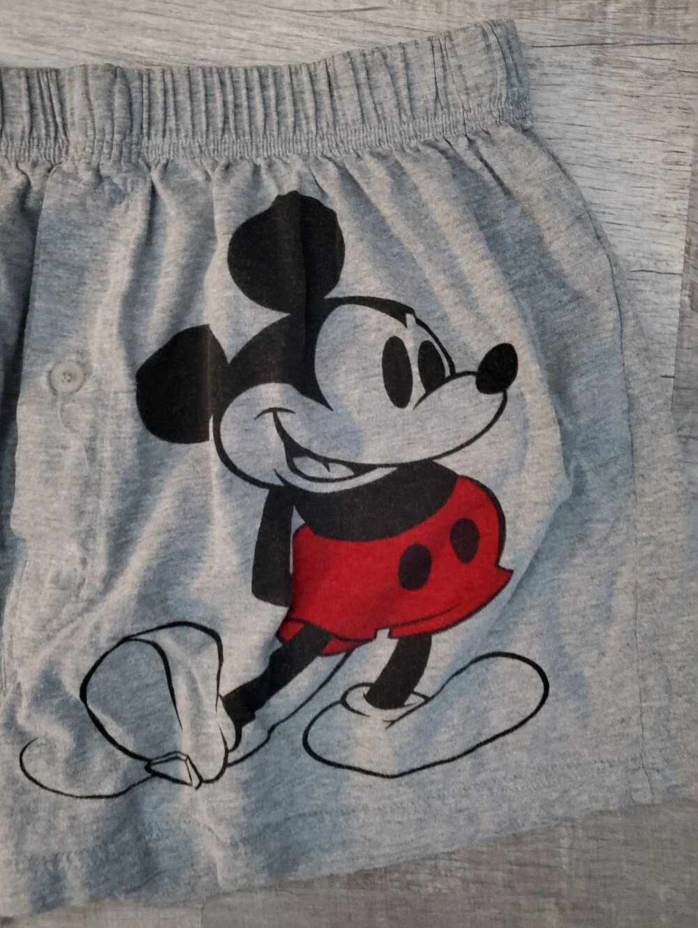 Disney Gray Shorts with Red Mickey Print